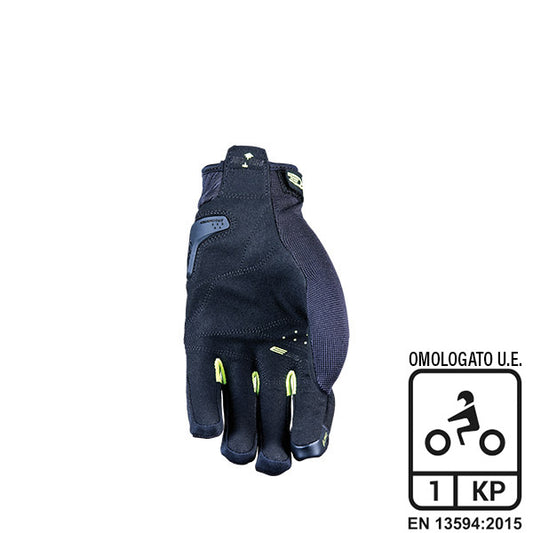 GUANTI FIVE RS3 EVO BLACK-GIALLO FLUO