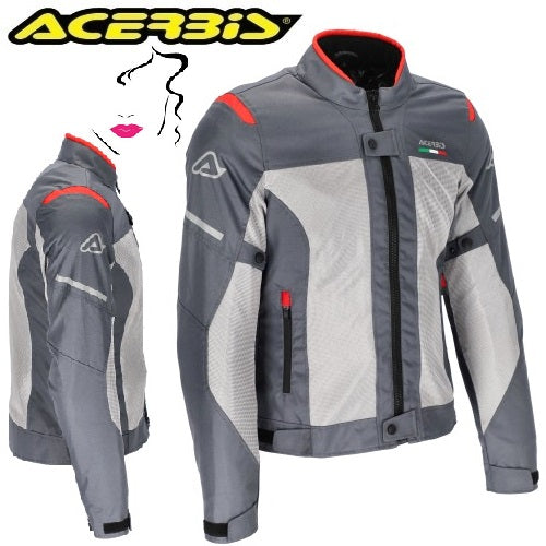 GIACCA CE ON ROAD RUBY LADY GRIGIO-ROSSO
