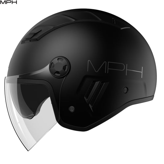 CASCO JET MPH AIRE OMOLOGAZIONE 22-06 NERO OPACO