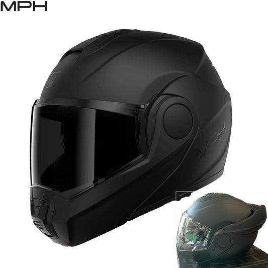 Casco Modulare Convertibile MPH Artra Nero Opaco