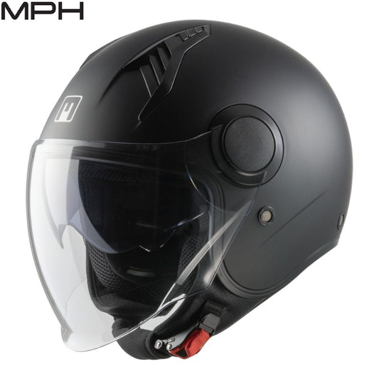 CASCO JET MPH NEW ONE ECE 22.06 DOPPIA VISIERA NERO OPACO