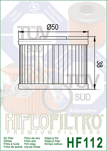 FILTRO OLIO HIFLO HF112 HONDA XL 600 R-DOMINATOR 650
