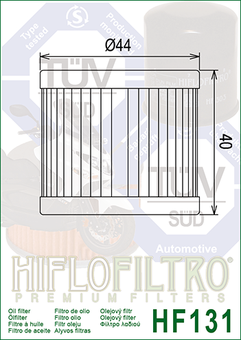 FILTRO OLIO HIFLO HF131 SUZUKI AN-BURGMAN 125-150
