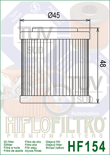 FILTRO OLIO HIFLO HF154 HUSQVARNA TE 400 410 570 610