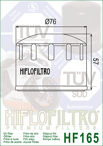 FILTRO OLIO HIFLO HF165 BMW F 800 S - F 800 ST