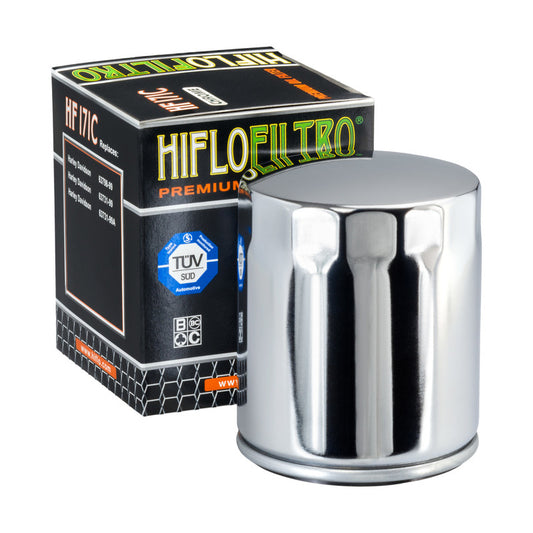 FILTRO OLIO HIFLO HF171C CROMATO HARLEY-DAVIDSON BUELL 00-02