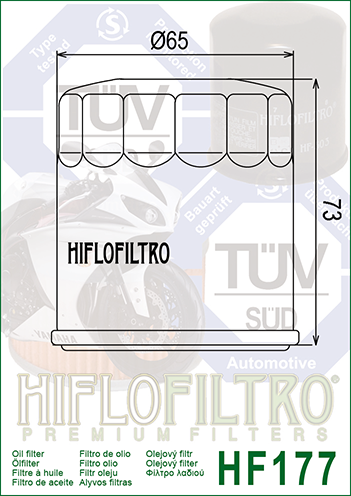 FILTRO OLIO HIFLO HF177 BUELL BLAST 500- XB9R- XB12R