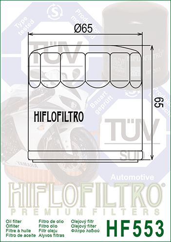 FILTRO OLIO HIFLO HF553 BENELLI TORNADO 900-TNT 1130