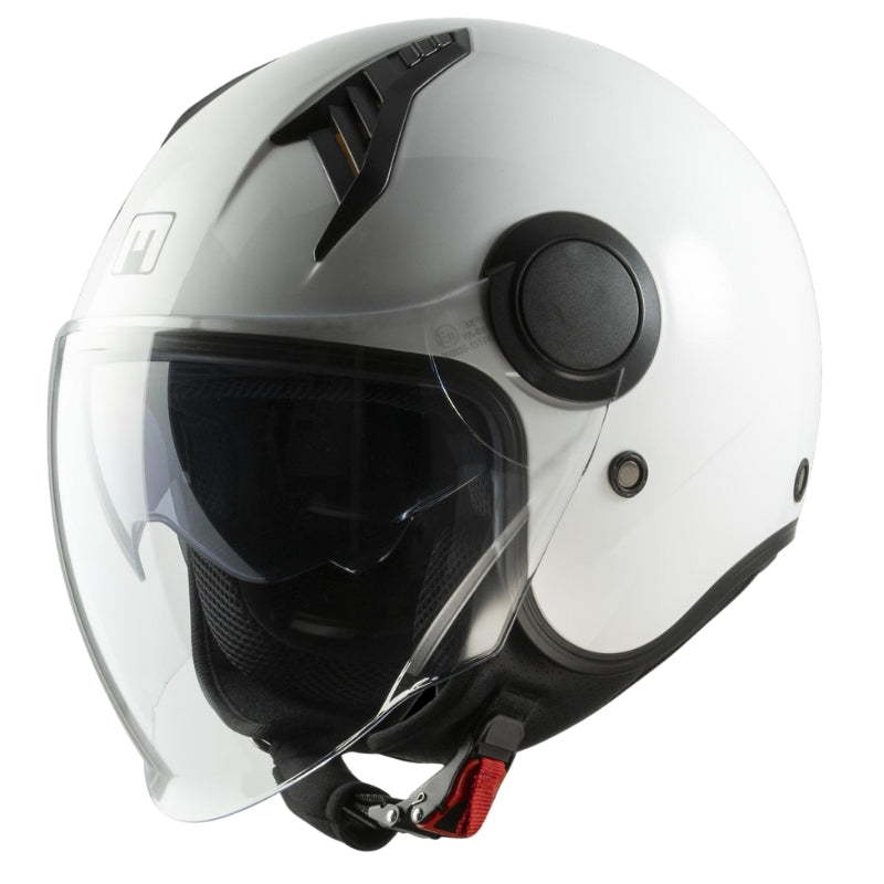 CASCO JET MPH NEW ONE ECE 22.06 DOPPIA VISIERA BIANCO LUCIDO