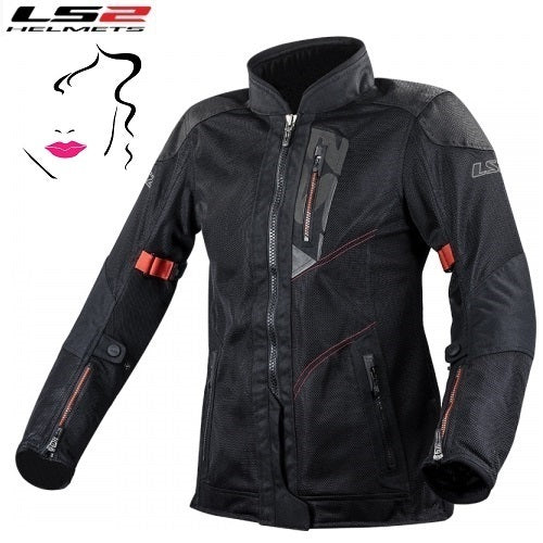 Giubbotto Moto Donna Estivo Ls2 ALBA LADY Nera Certificato (In Esaurimento)