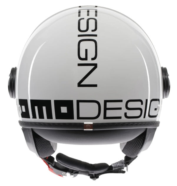 Casco Momo Design jet FGTR CLASSIC E2206 Bianco Lucido-Nero
