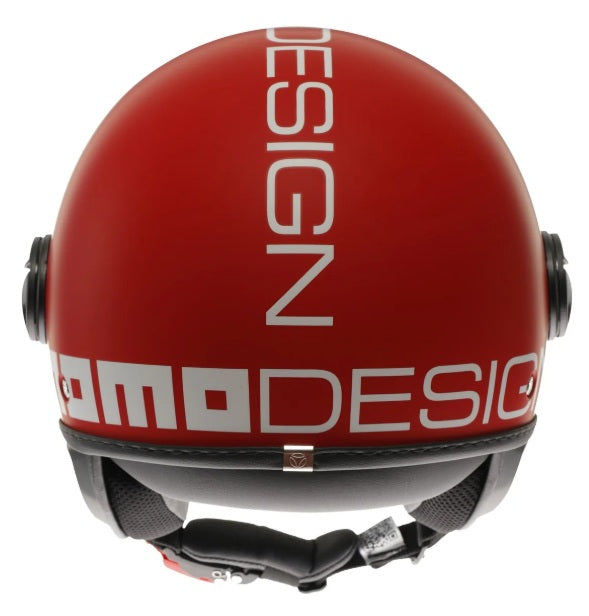 Casco Momo Design jet FGTR CLASSIC Candy E2206 Rosso Opaco-Bianco
