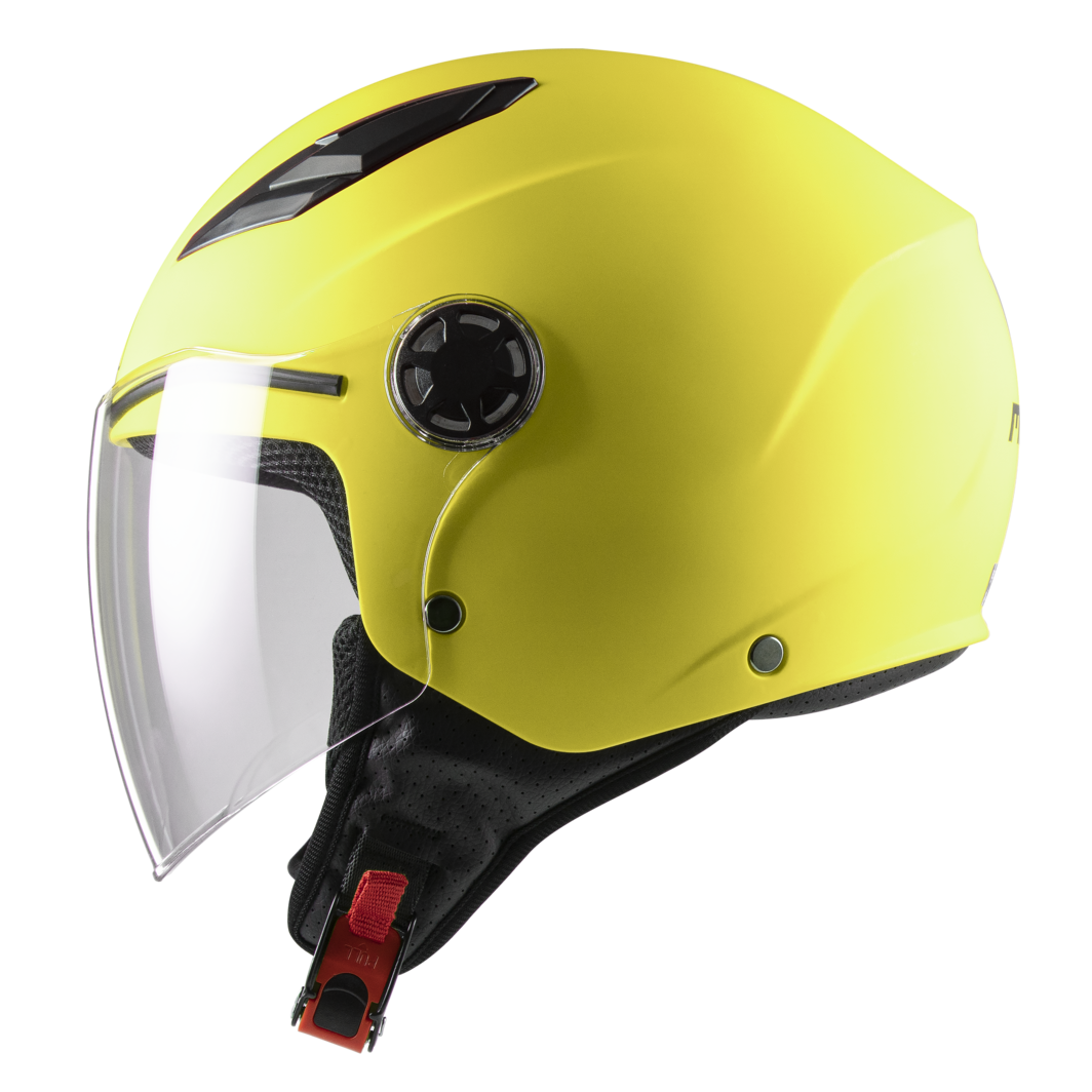 Casco Demi-Jet Bambino JUNIOR MPH 22.06 PLAY MATT YELLOW FLUO