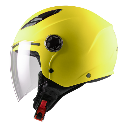 Casco Demi-Jet Bambino JUNIOR MPH 22.06 PLAY MATT YELLOW FLUO