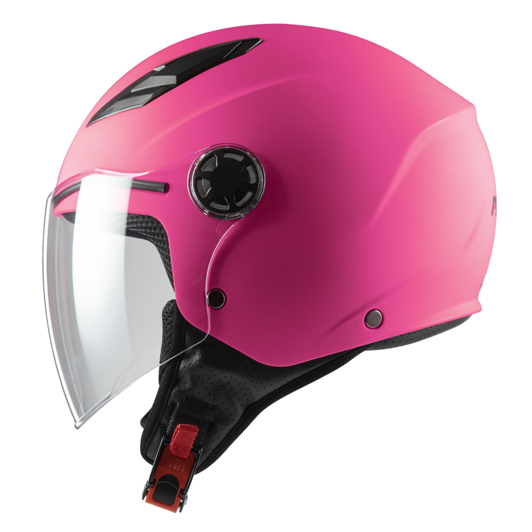 Casco Demi-Jet Bambino JUNIOR MPH 22.06 PLAY MATT FUXIA