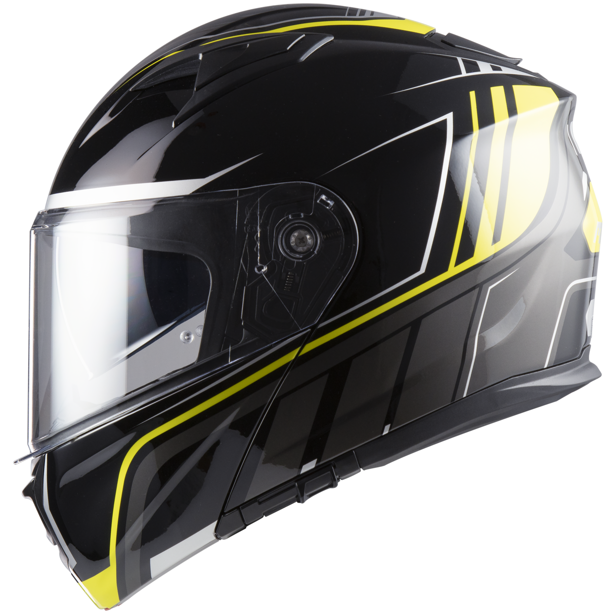 Casco MPH Modulare 22-06 RAPTOR NERO TITANIUM-GIALLO