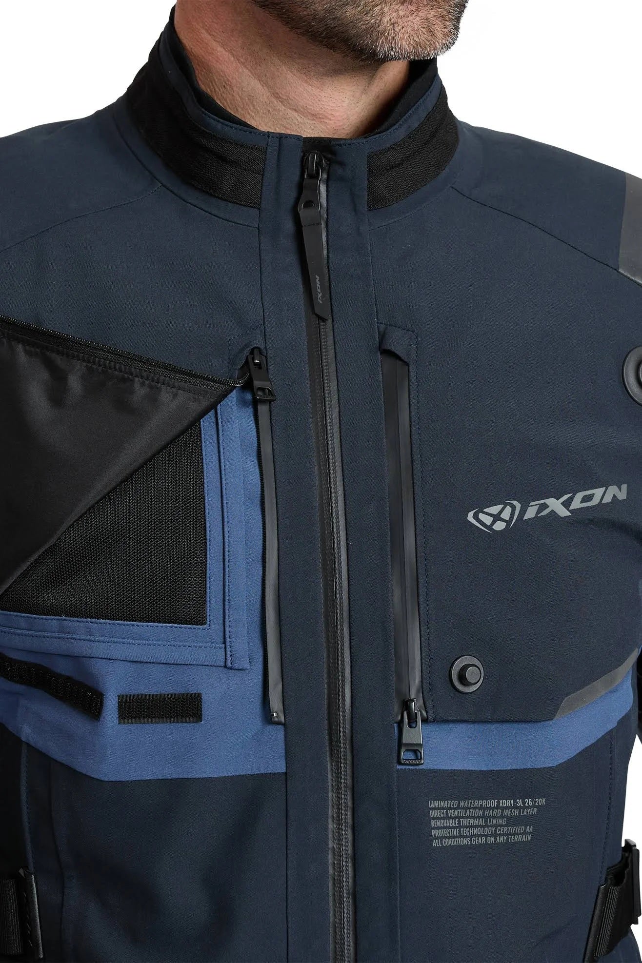 Giacca IXON M-SKEID giubbotto in tessuto UOMO sabbia, nero, rosso