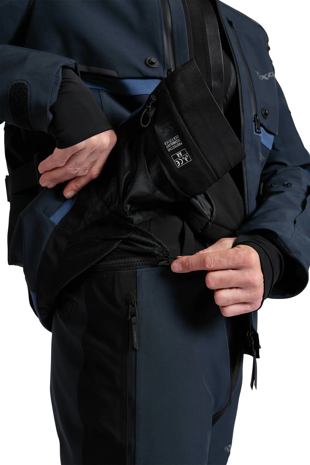 Giacca IXON M-SKEID giubbotto in tessuto UOMO sabbia, nero, rosso