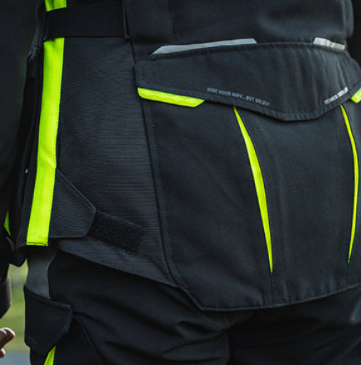 Giacca IXON BALDER LADY in tessuto Nero grigio giallo vivo