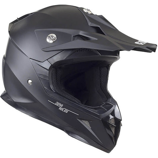 Casco da Bambino Moto Cross Enduro CGM 209A ROCKY Nero Opaco