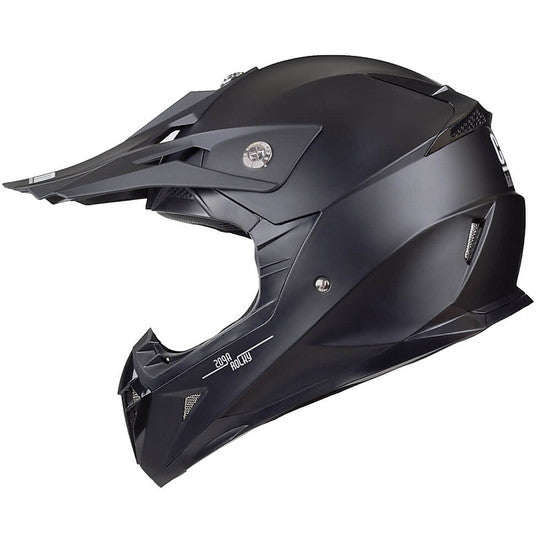 Casco da Bambino Moto Cross Enduro CGM 209A ROCKY Nero Opaco