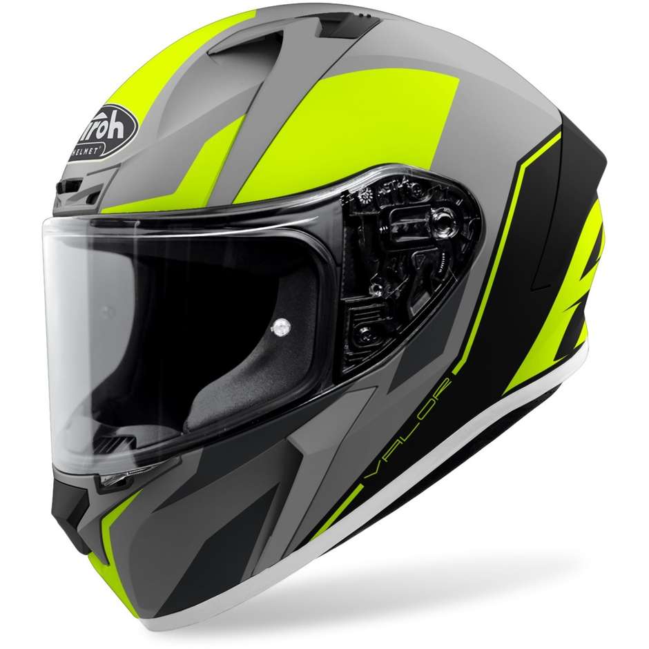 Casco Integrale Moto Airoh VALOR Wings Giallo Opaco (In Esaurimento)