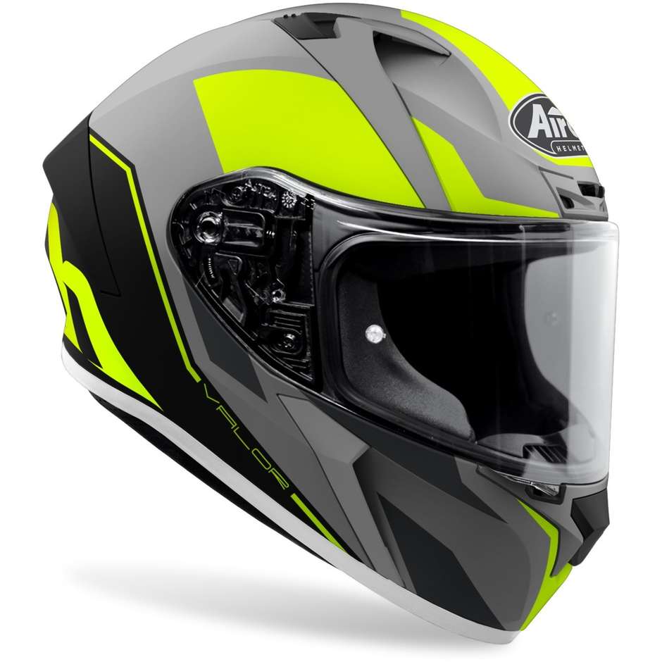 Casco Integrale Moto Airoh VALOR Wings Giallo Opaco (In Esaurimento)