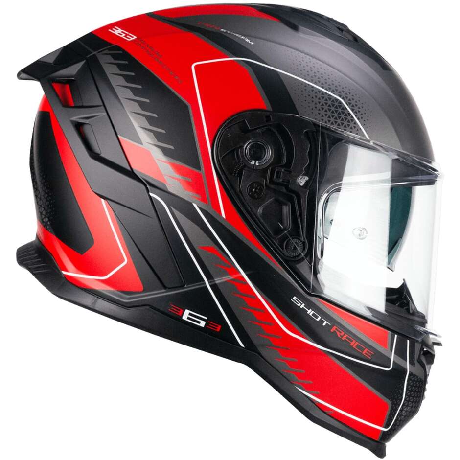 Casco Moto Integrale CGM 363G SHOT RACE Antracite Rosso opaco