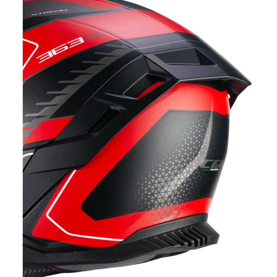 Casco Moto Integrale CGM 363G SHOT RACE Antracite Rosso opaco