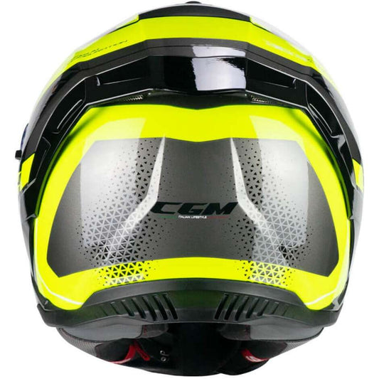 Casco Moto Integrale CGM 363G SHOT RACE Nero Giallo fluo