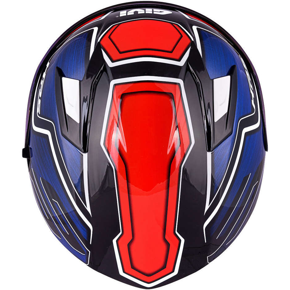 Casco Moto Integrale Givi 50.6 Sport Deep Blu Rosso Doppia Visiera (In Esaurimento)