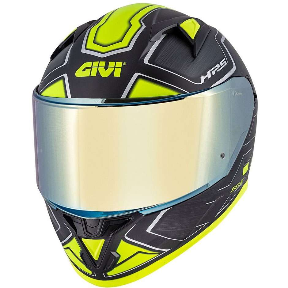 Casco Moto Integrale Givi 50.6 Sport Deep Nero Giallo Fluo Doppia Visiera (In Esaurimento)