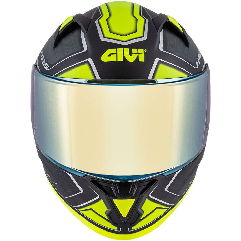Casco Moto Integrale Givi 50.6 Sport Deep Nero Giallo Fluo Doppia Visiera (In Esaurimento)