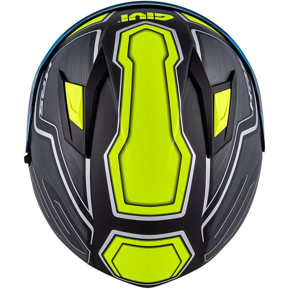 Casco Moto Integrale Givi 50.6 Sport Deep Nero Giallo Fluo Doppia Visiera (In Esaurimento)