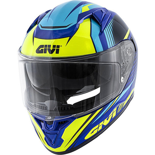 Casco Moto Integrale Givi 50.6 STOCCARDA Blu Giallo (In Esaurimento)