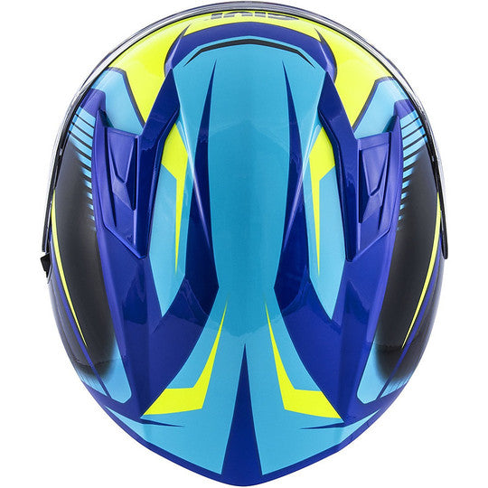 Casco Moto Integrale Givi 50.6 STOCCARDA Blu Giallo (In Esaurimento)