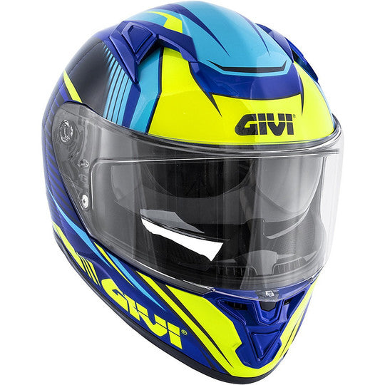 Casco Moto Integrale Givi 50.6 STOCCARDA Blu Giallo (In Esaurimento)