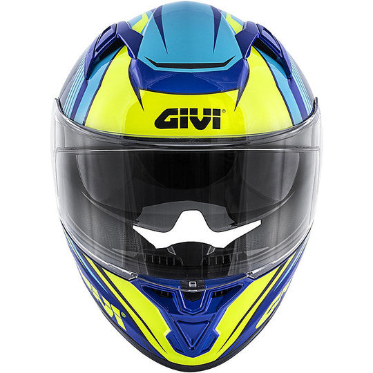 Casco Moto Integrale Givi 50.6 STOCCARDA Blu Giallo (In Esaurimento)