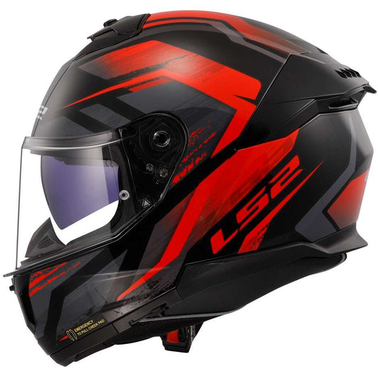 Casco Moto Integrale Ls2 FF808 STREAM II Fury Nero Grigio Rosso (In Esaurimento)