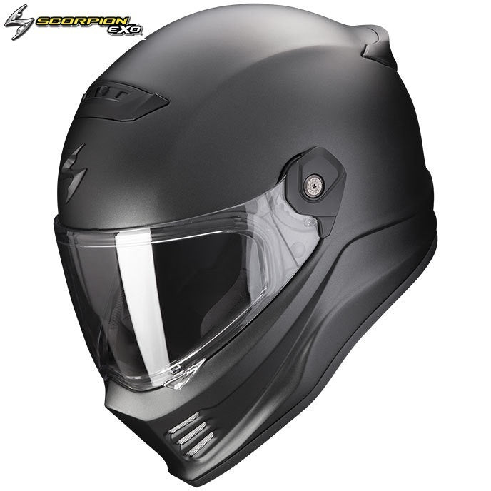 Casco Moto Integrale Scorpion COVERT FX SOLID Nero Opaco
