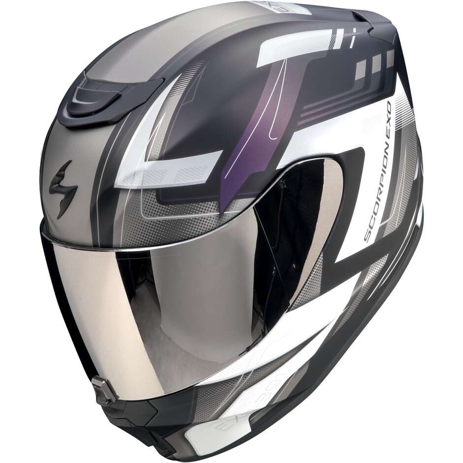 Casco Moto Integrale Scorpion EXO-391 CAPTOR Nero opaco Camaleonte
