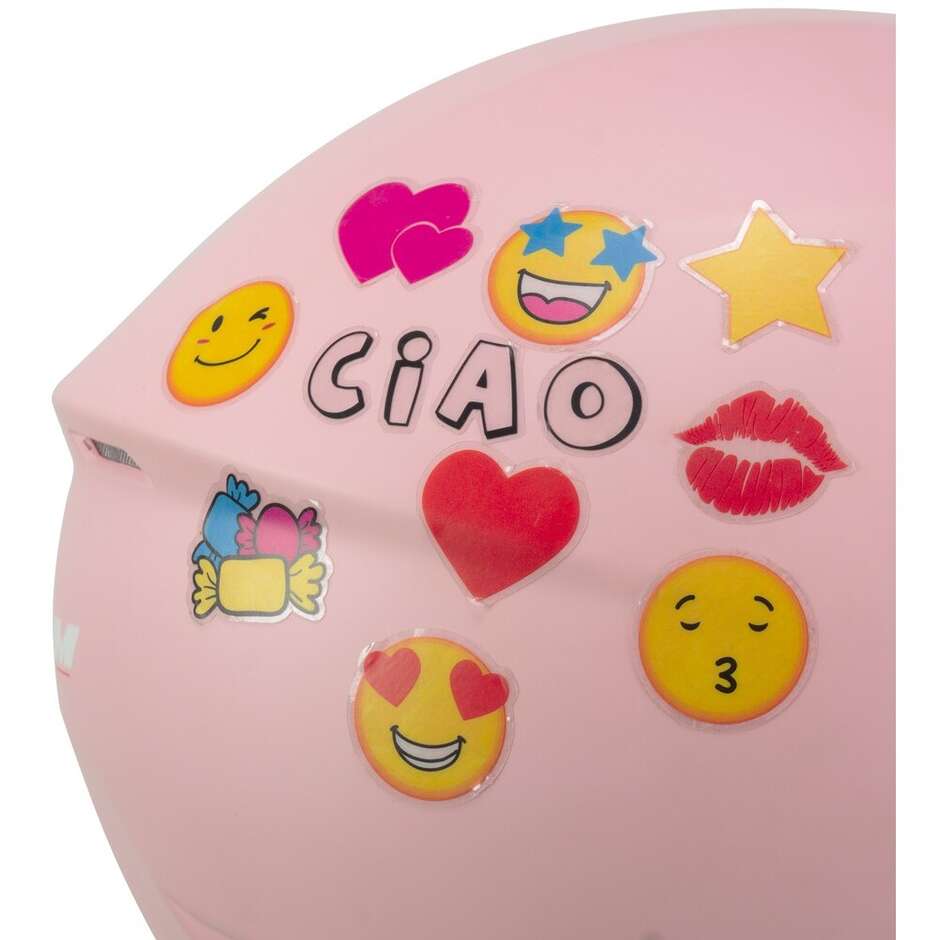 Casco Moto Jet Bambino CGM 261a MINI MONO Rosa Opaco