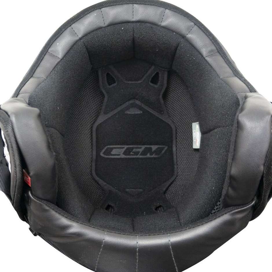 CASCO CGM GLOBO SPORT GRIGIO-GIALLO FLUO SAGOMATA