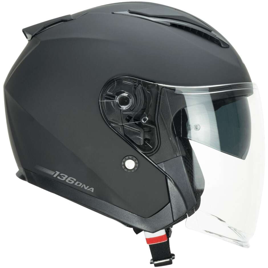 Casco Moto Jet CGM 136A DNA MONO Nero Opaco