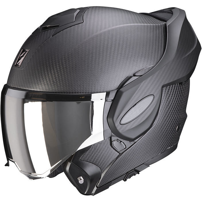 Casco Moto Modulare P/J Scorpion EXO-TECH EVO CARBON SOLID Nero Opaco