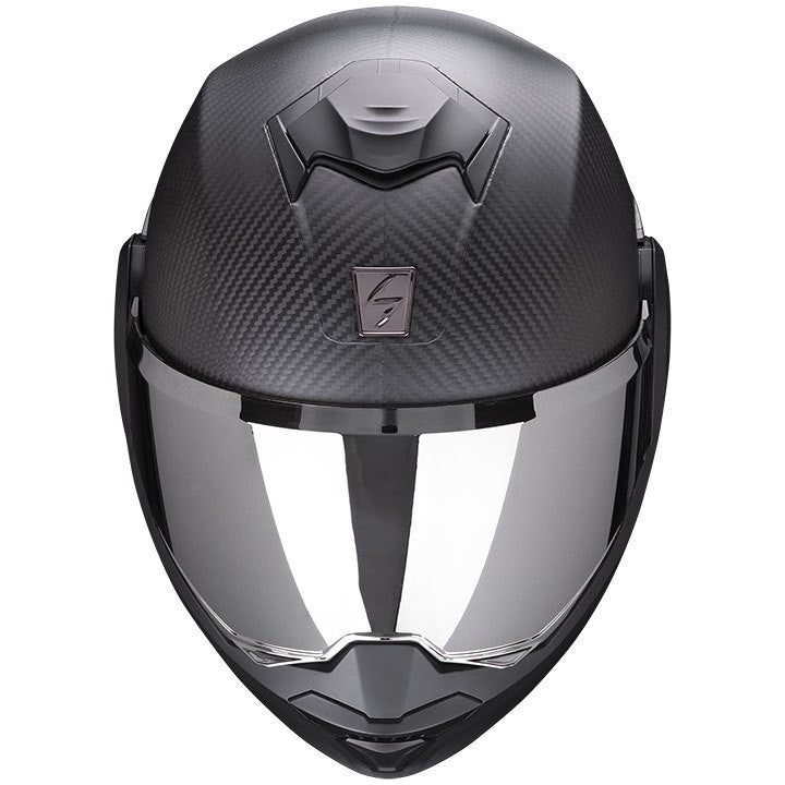 Casco Moto Modulare P/J Scorpion EXO-TECH EVO CARBON SOLID Nero Opaco