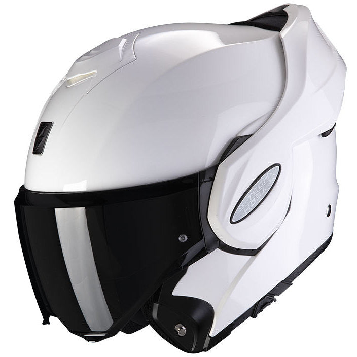 Casco Moto Modulare P/J Scorpion EXO-TECH EVO SOLID Bianco