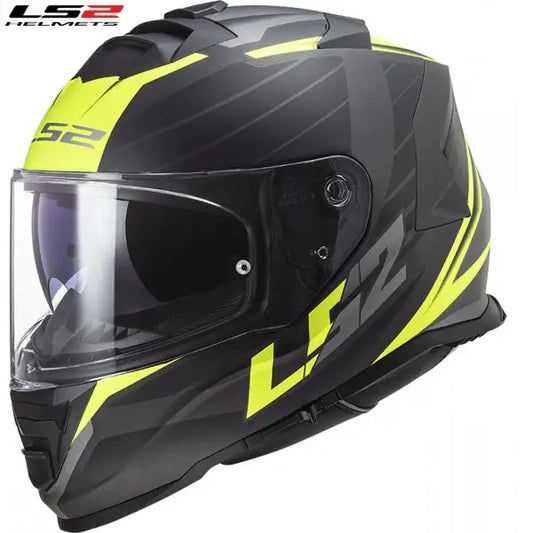 CASCO LS2 FF800 STORM NERVE MATT BLACK H-V YELLOW (In Esaurimento)