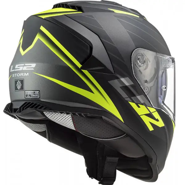 CASCO LS2 FF800 STORM NERVE MATT BLACK H-V YELLOW (In Esaurimento)