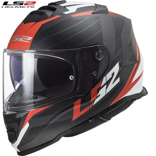 CASCO LS2 FF800 STORM NERVE MATT BLACK RED (In Esaurimento)
